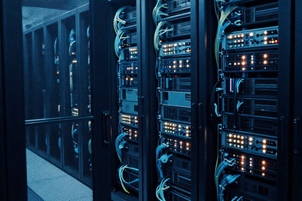 IT-Techniker konfiguriert Server-Hardware