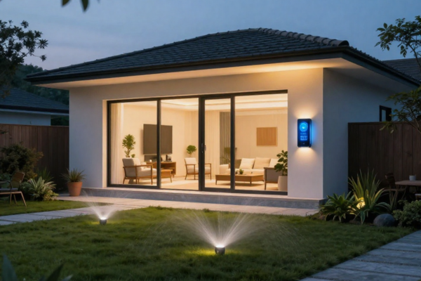 Smart-Home-Steuerung auf einem Tablet